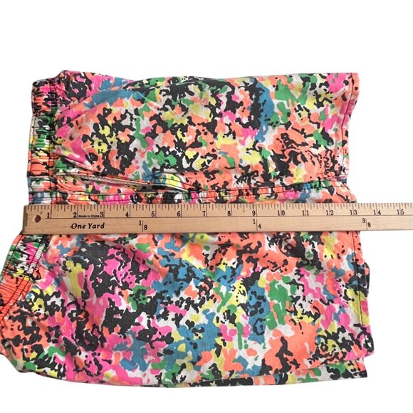 Vtg Ocean Pacific Swim Trunks Boys 14/16 Neon USA 90s OP Board Shorts Surf Camo - Picture 11 of 11